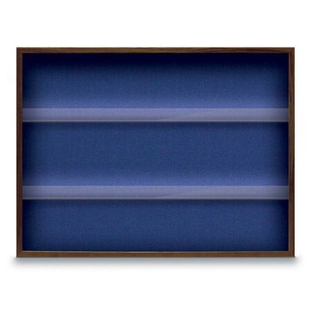 United Visual Products Outdoor Enclosed Combo Board, 48"x36", White Frame/Black & Blue Spruce UVCB4836ODW-BLACK-BLSPRU